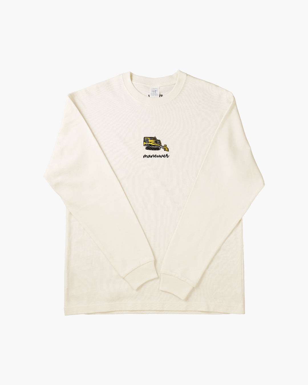 長袖 ロングTシャツ オーバーサイズ ビックシルエット丸首 刺繍 アメカジ ストリート