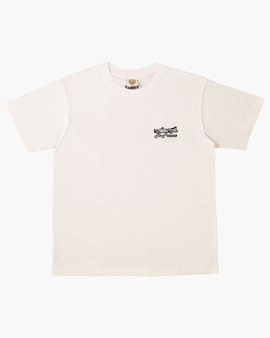 半袖 Tシャツ 白 アメカジ ストリート ロゴ 丸首