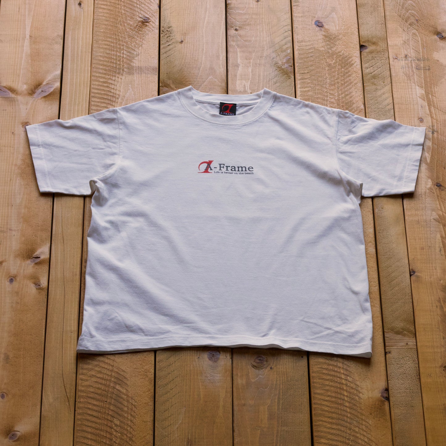 Life is better Logo SS Tee White
