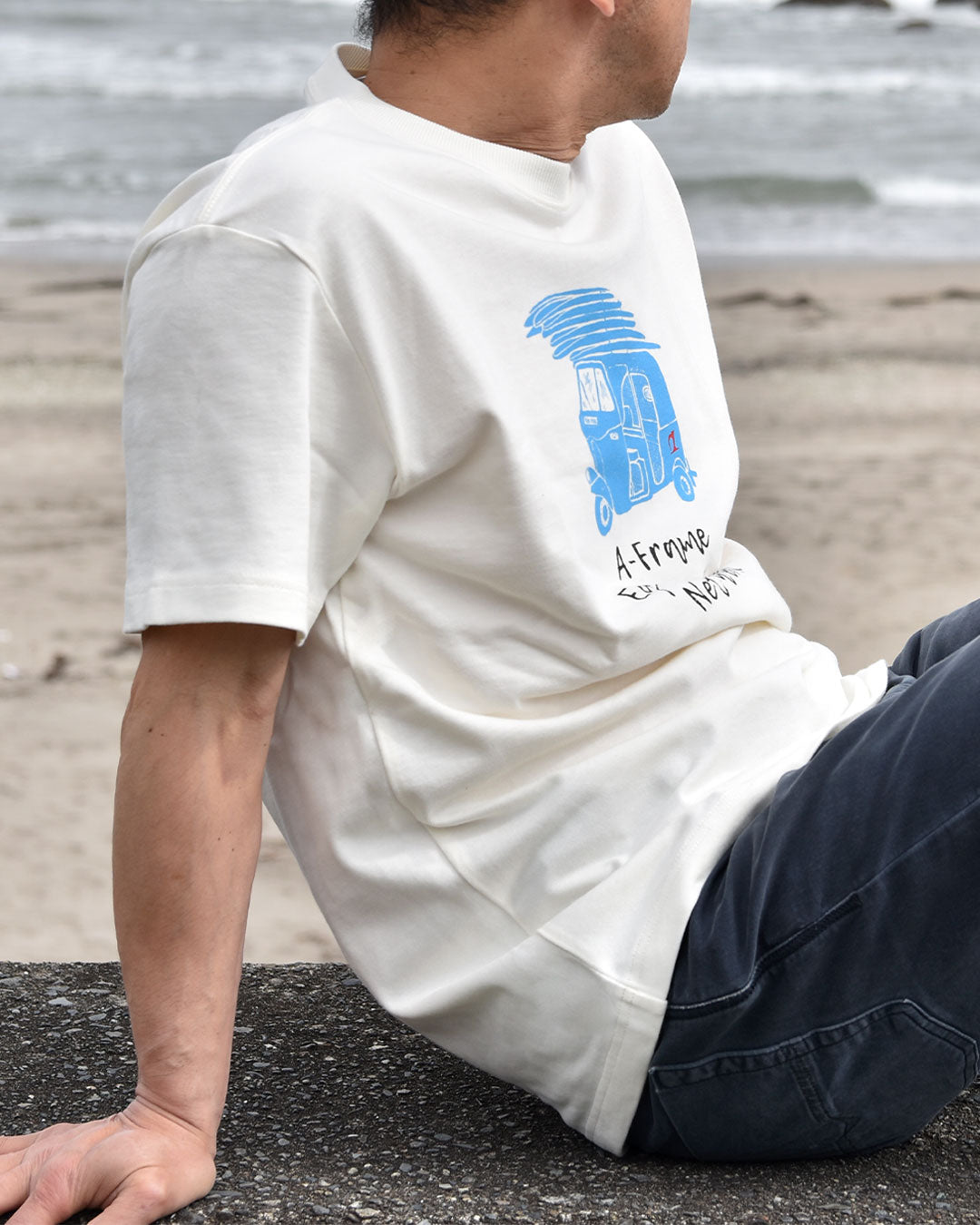 半袖 Tシャツ 白 アメカジ ストリート ロゴ 丸首