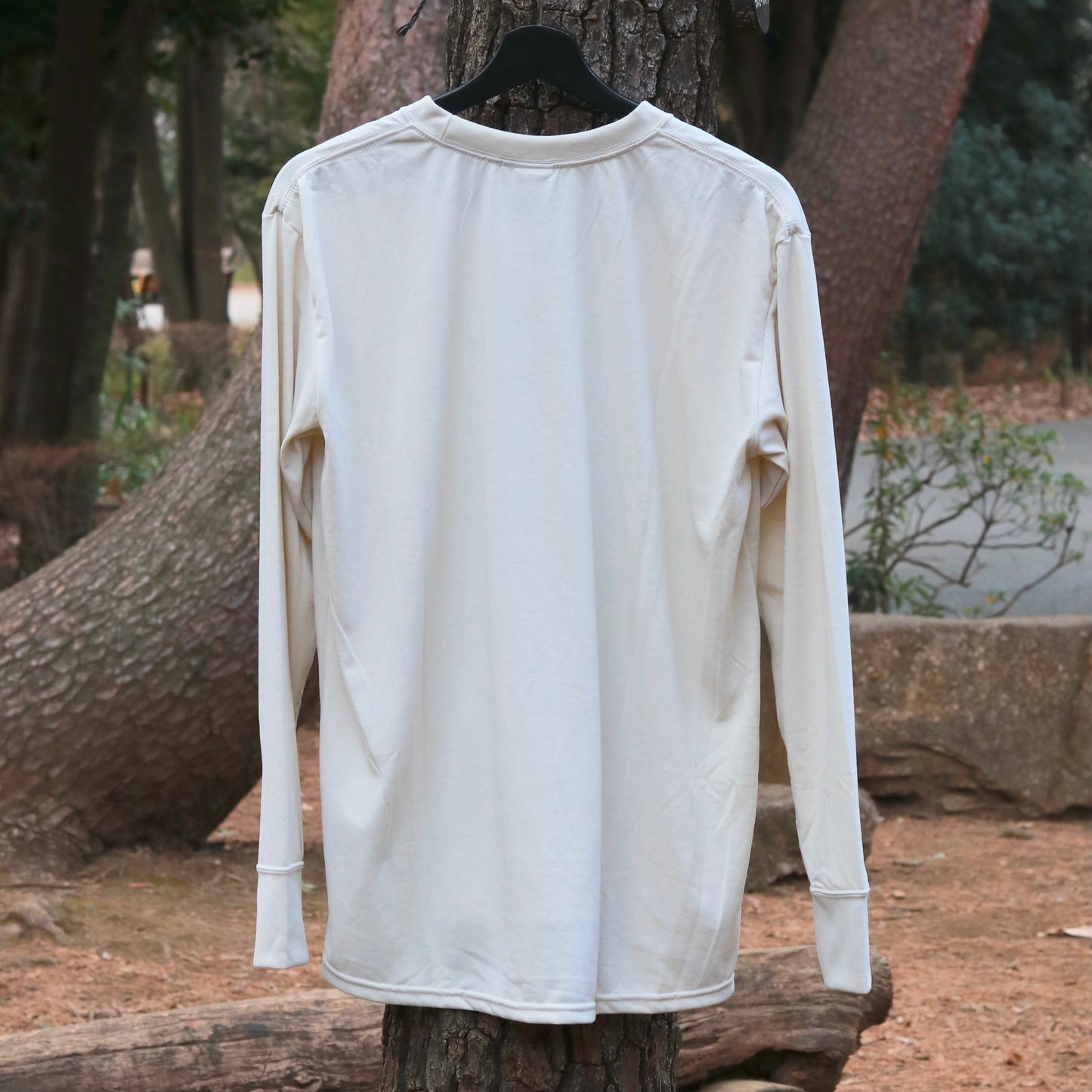 A-frame ロングTシャツ BRING Material リサイクル・ポリエステル 白 ロゴTシャツ
