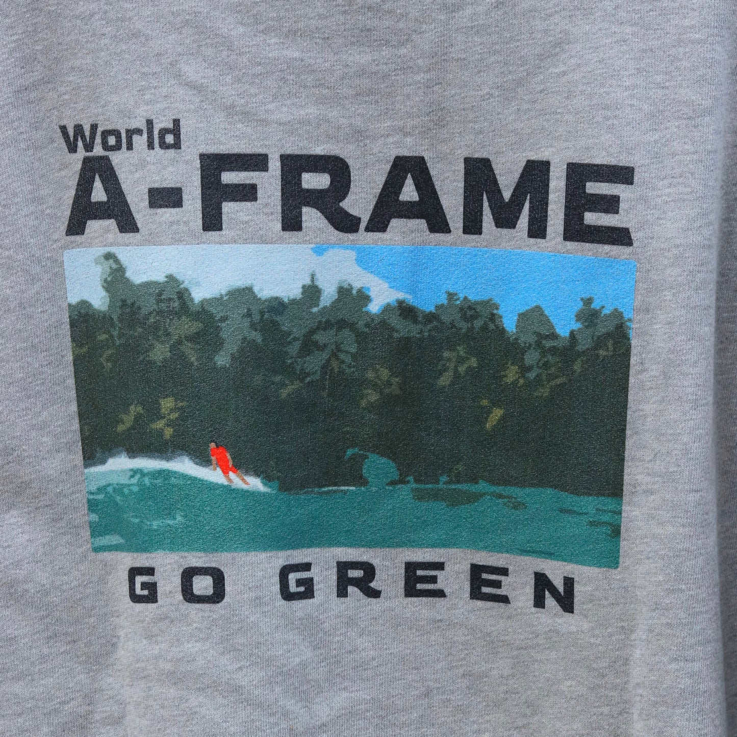 A-frame Go Green トレーナー グレー 裏起毛トレーナー 暖かくて速乾